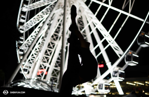 Główna tancerka Lily Wang przed the Brisbane Wheel. (fot. tancerka Stephanie Guo)