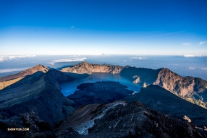 Na szczycie Rinjani.