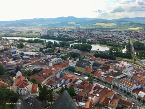 Widok na bajkowy Trenczyn.